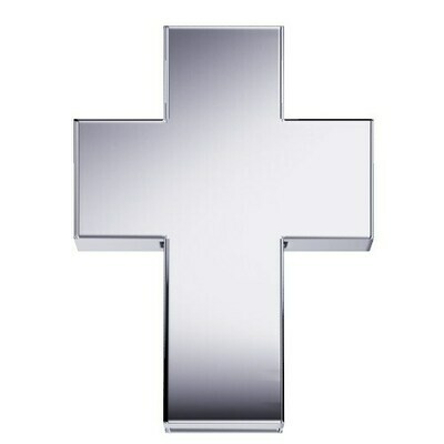 Croce oro bianco 18 kt