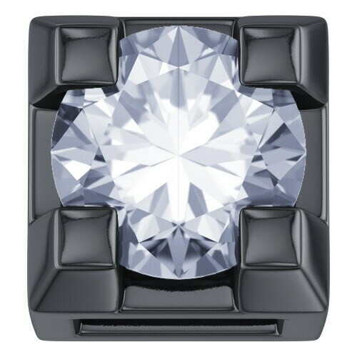 Griffe in oro brunito con diamante bianco ct.0.05