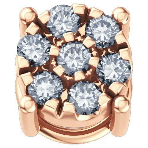 Starlight in oro rosa 18 kt con diamanti.