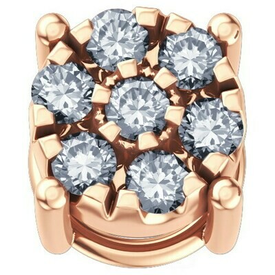 Starlight in oro rosa 18 kt con diamanti.