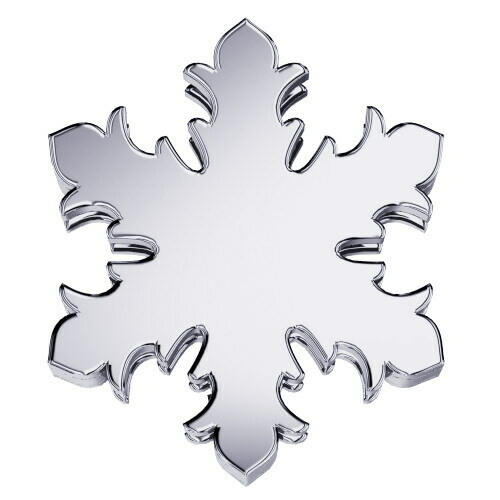 Fiocco di neve in oro bianco 18 kt.