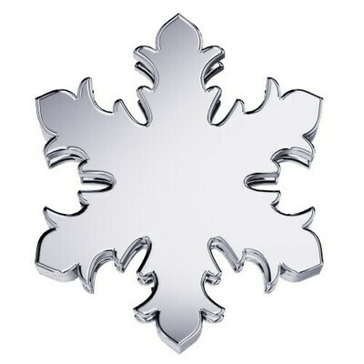 Fiocco di neve in oro bianco 18 kt.