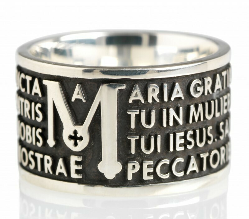 Anello TUAM in argento brunito MATER