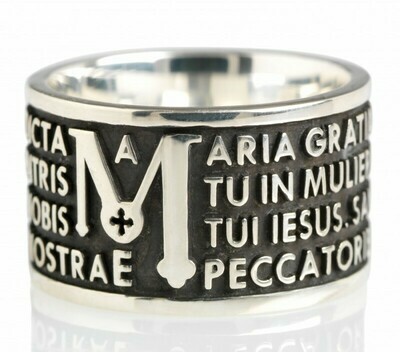 Anello TUAM in argento brunito MATER