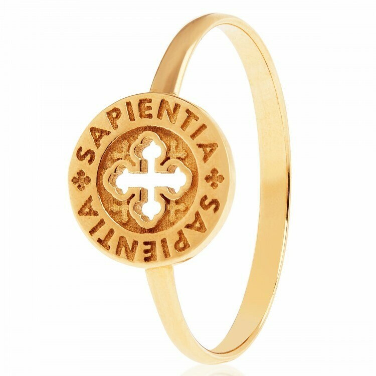 Anello DONO &quot;SAPIENTIA&quot; in oro giallo 9 kt