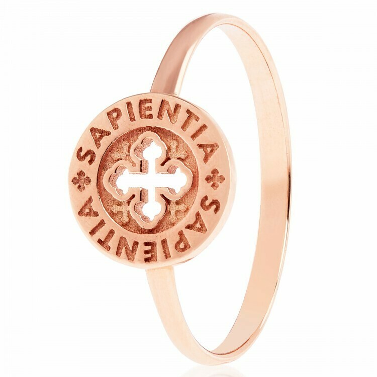 Anello DONO &quot;INTELLECTUS&quot; in oro rosa 9 kt
