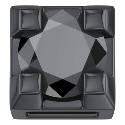 Griffe in oro brunito con diamante nero