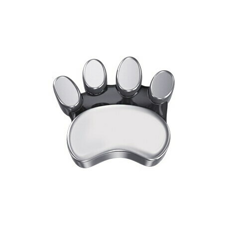 Zampa gatto oro bianco 18 kt