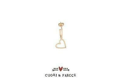 Orecchino SINGOLO con cuore pendente