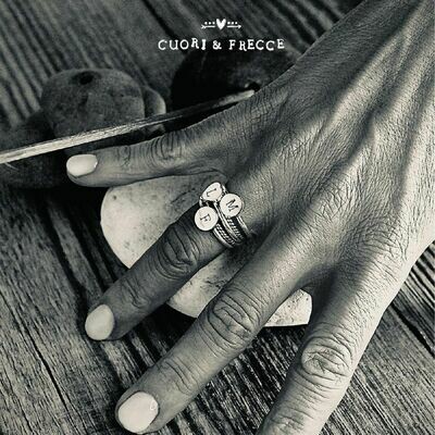 Anello in argento con cuore
