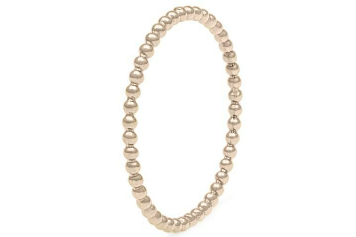 Anello in oro 9 kt a pallini sottile
