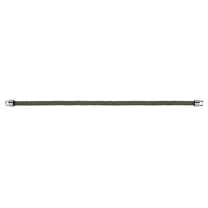 Base bracciale corda nautica verde, Misura: cm. 17,5