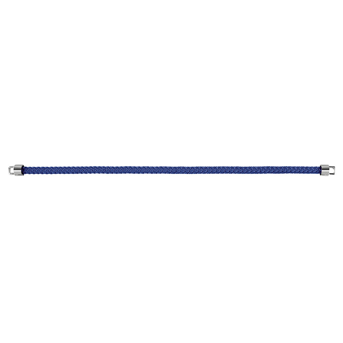 Base bracciale corda nautica blu, Misura: cm. 17,5