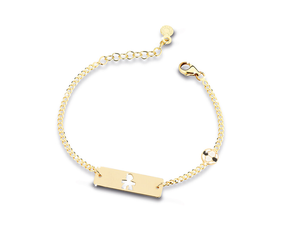 Bracciale &quot;Classico&quot; bimbo oro giallo 9kt