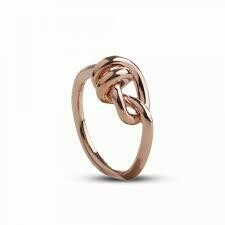 ANELLO NODI D&#39;AMORE IN ORO ROSA 9KT