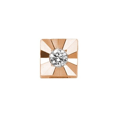 Riflessi “Quadrato” oro rosa 18 kt