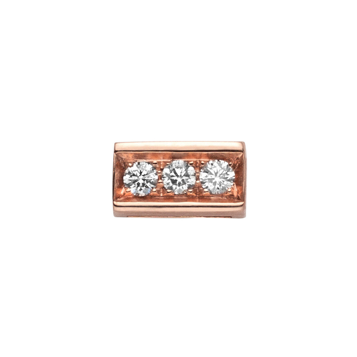 Profili “Cubic Rettangolo” oro rosa 18 kt
