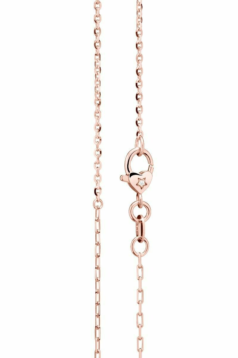 Collana I Classici in oro rosa e moschettone a cuore