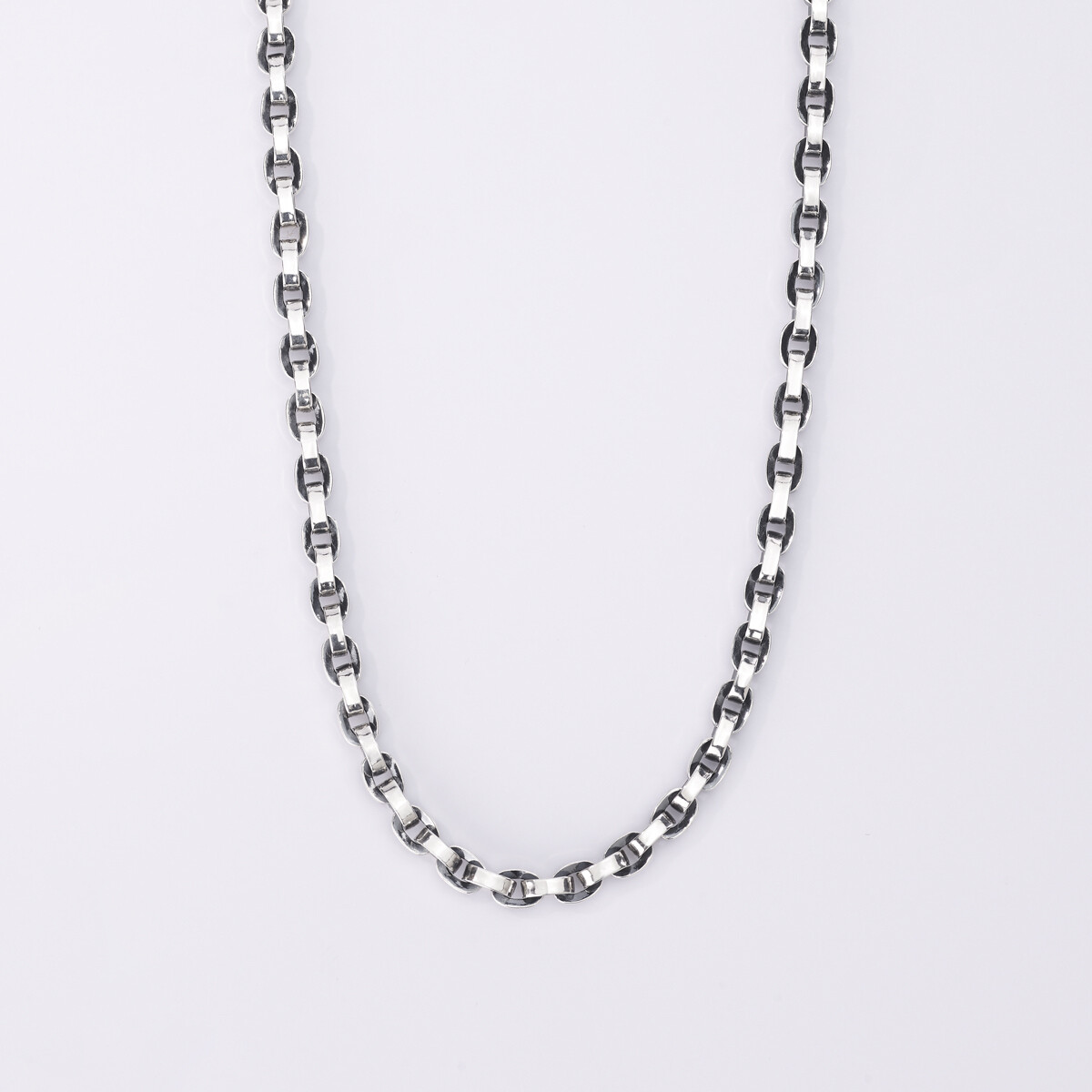 COLLANA MAGLIE OVALI LISCE