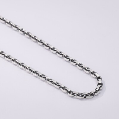 COLLANA MAGLIE OVALI LISCE