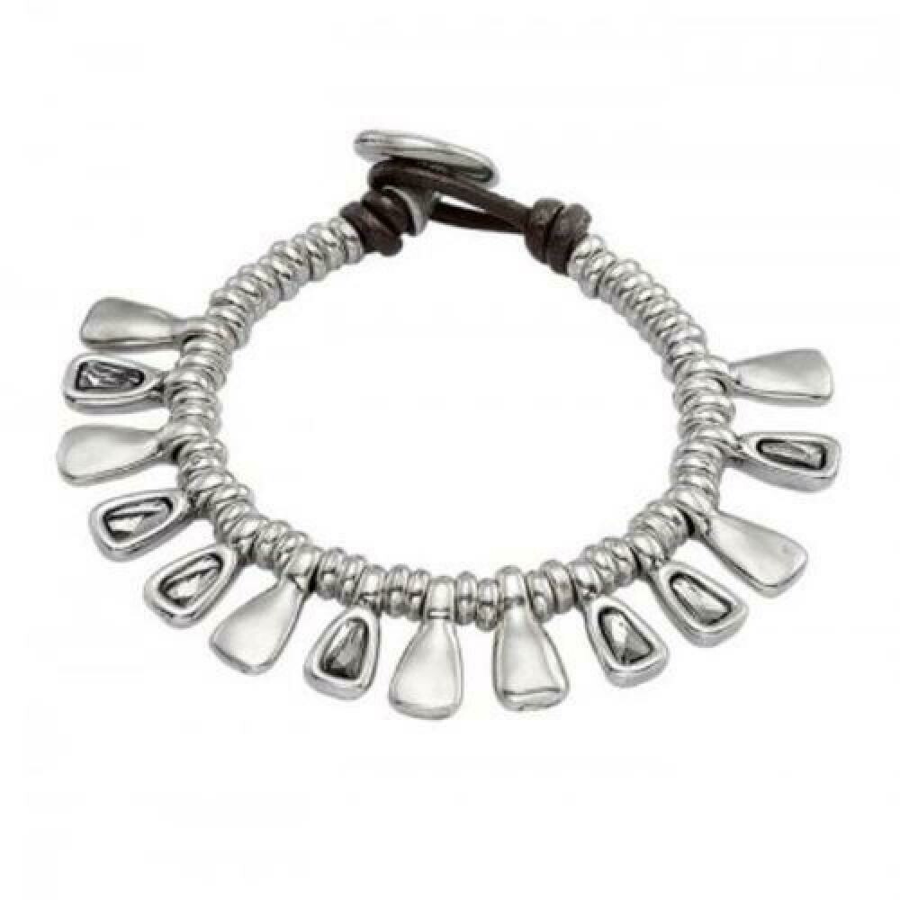Bracciale con pietre grigie