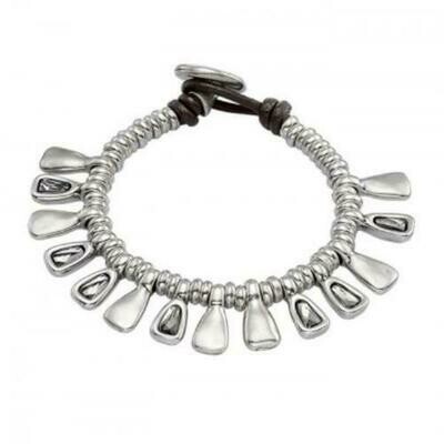 Bracciale con pietre grigie