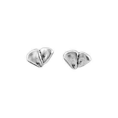 Orecchini cuore asimmetrico