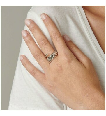 Anello "Tickle with a freather"