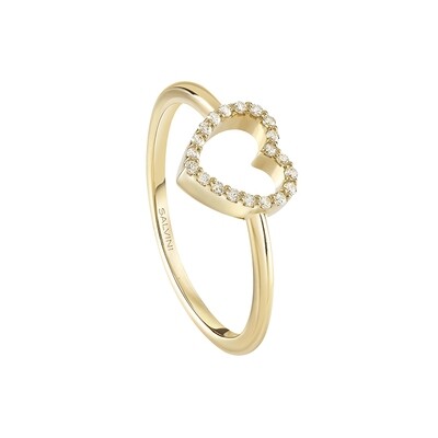 Anello oro giallo 18 kt con cuore