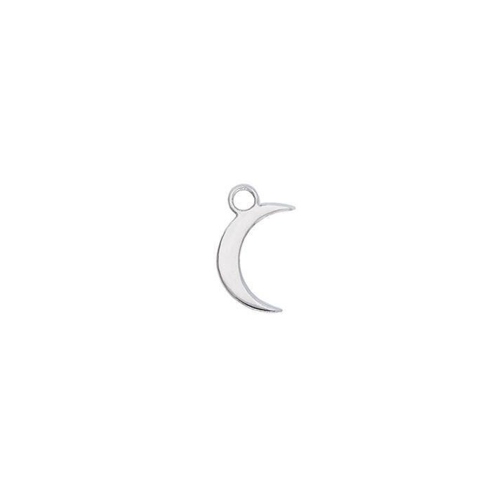 CHARM CON LUNA IN ORO BIANCO