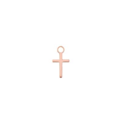 CHARM LUXURY PIERCING CON CROCE IN ORO ROSA