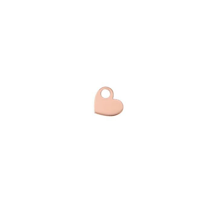 CHARM LUXURY PIERCING CON CUORE IN ORO ROSA