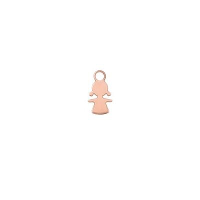 CHARM CON BIMBA IN ORO ROSA