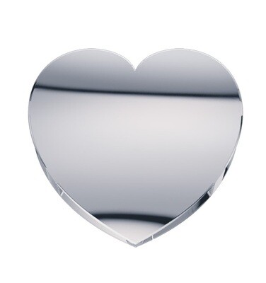 Cuore grande in oro bianco 18 kt