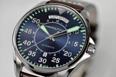 Khaki Aviation Pilot Day Date Auto