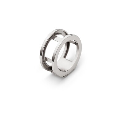Anello in argento bianco