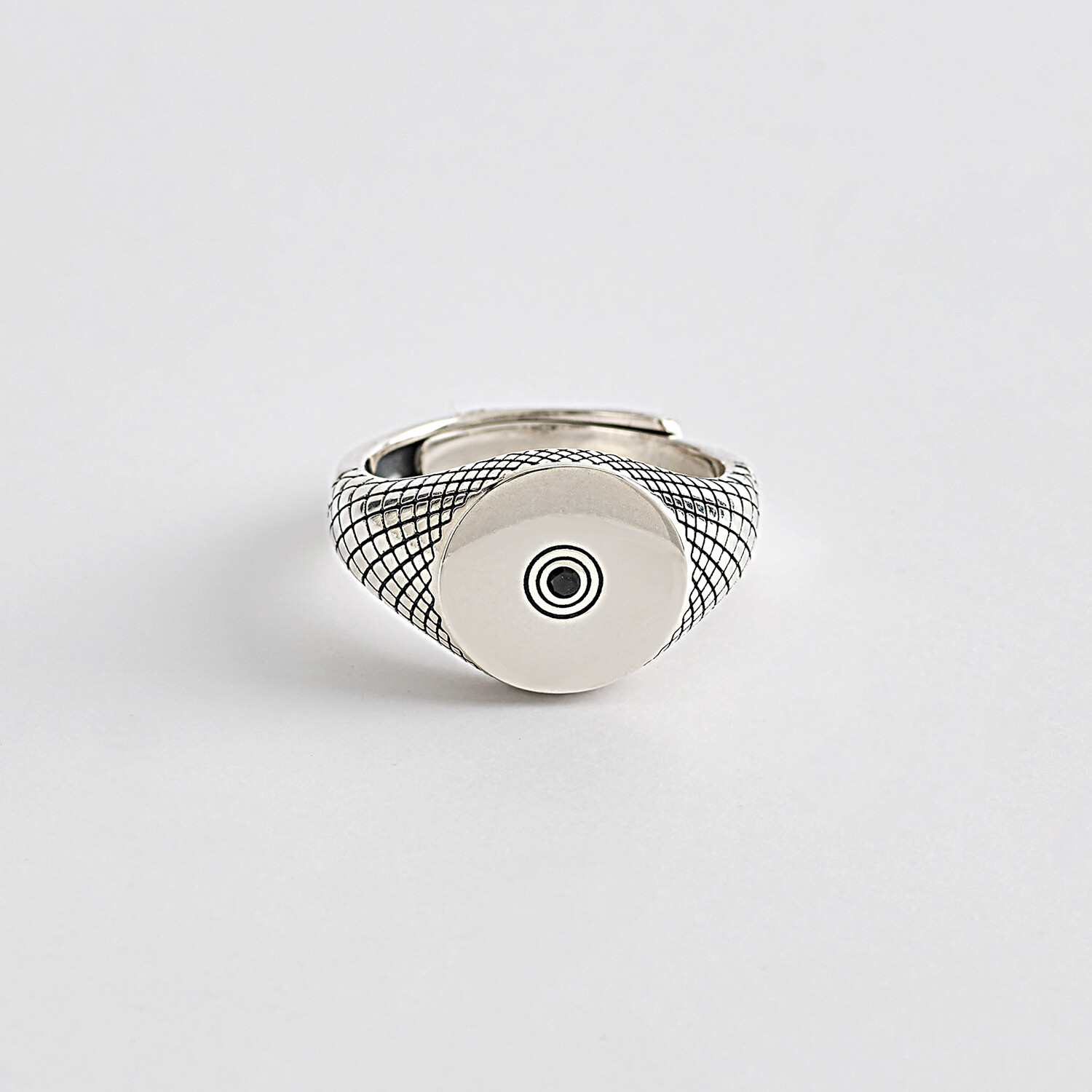 ANELLO CHEVALIER CON ROMBI regolabile