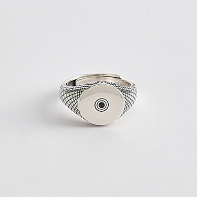 ANELLO CHEVALIER CON ROMBI regolabile