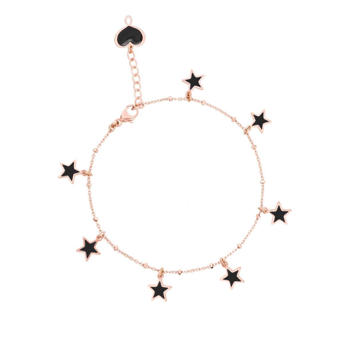 BRACCIALE CON SETTE STELLE MIGNON NERE