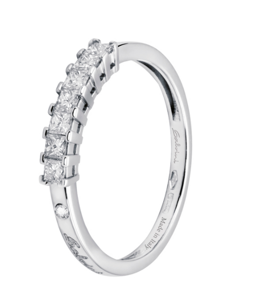 Anello 7 diamanti Princess
