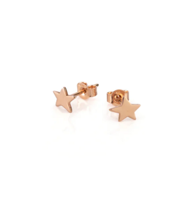 Coppia di orecchini STELLA in oro rosa 9 KT