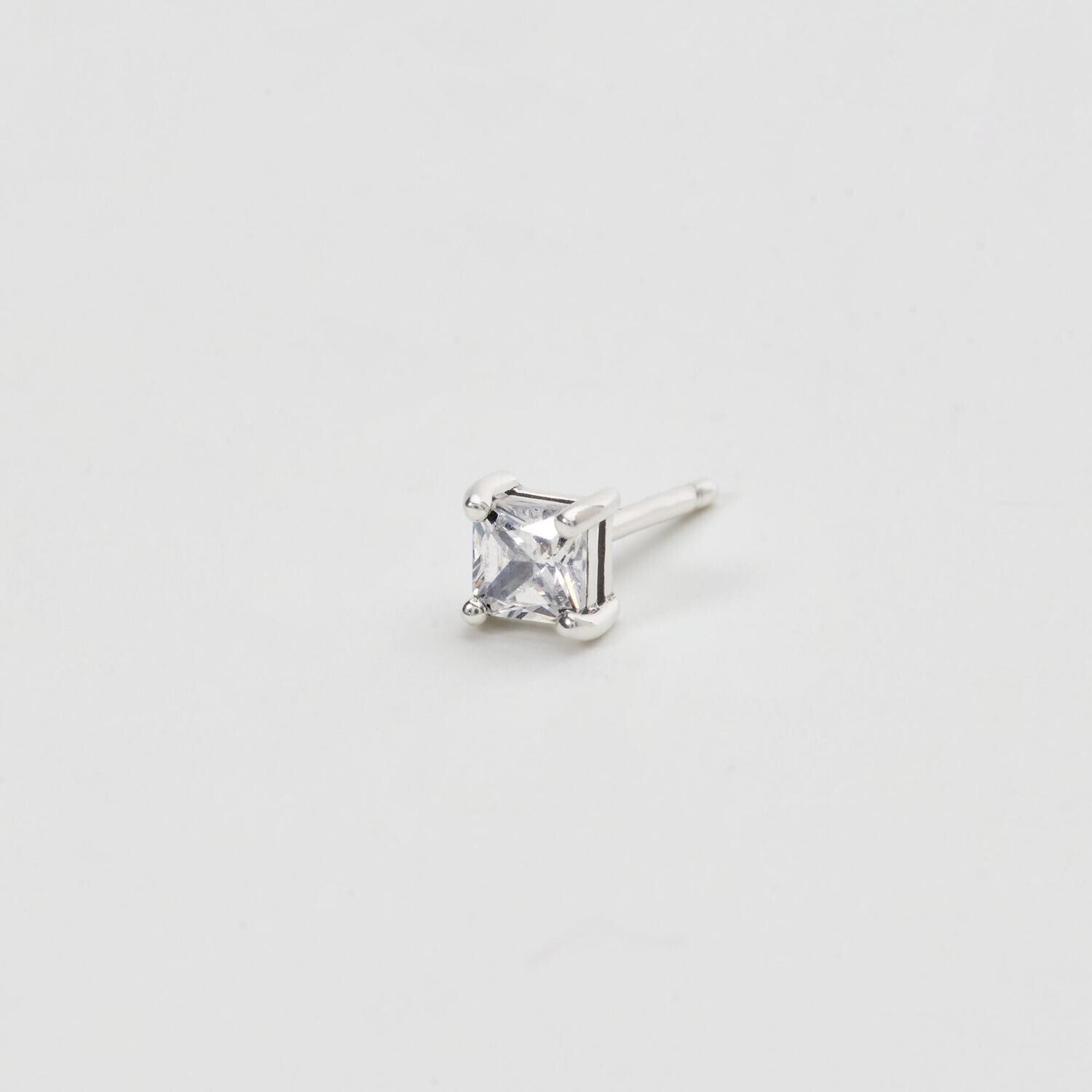 ORECCHINO CON ZIRCONE BIANCO