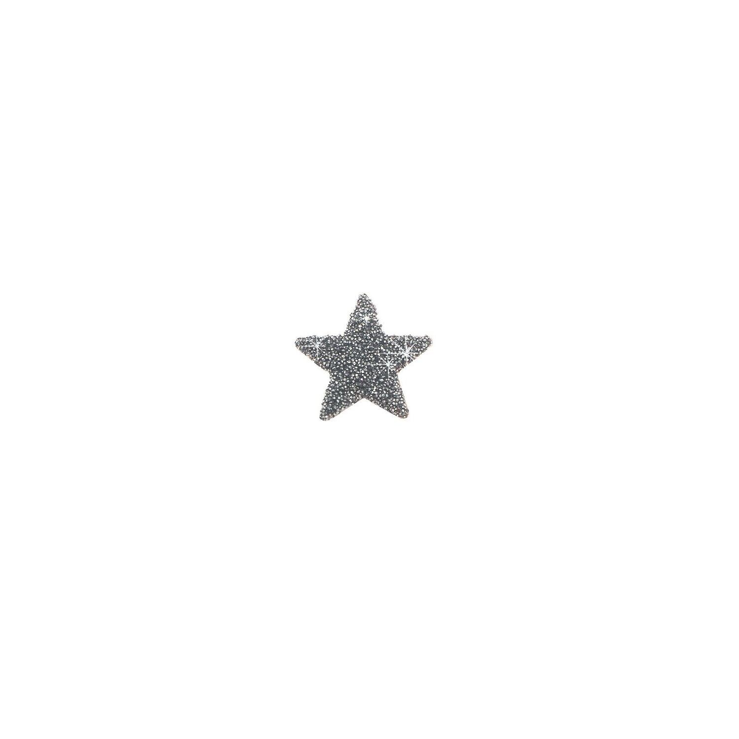 ORECCHINO ORO ROSA STELLA E POLVERE DI DIAMANTE