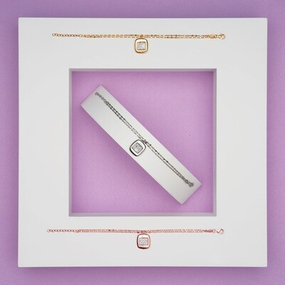 Bracciale SHOOTING STAR argento bianco