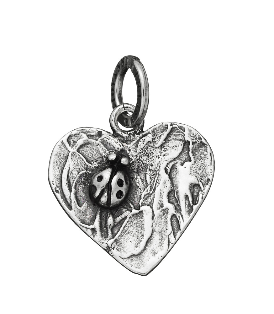 Charm Coccinella nel cuore