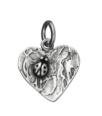 Charm Coccinella nel cuore