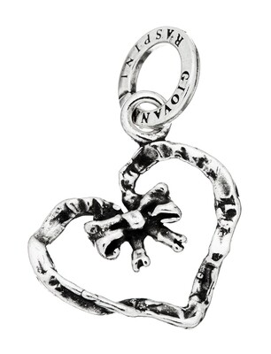 Charm Cuore fiocco Charm Cuore fiocco
