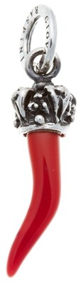 Charm Corno Rosso Corona