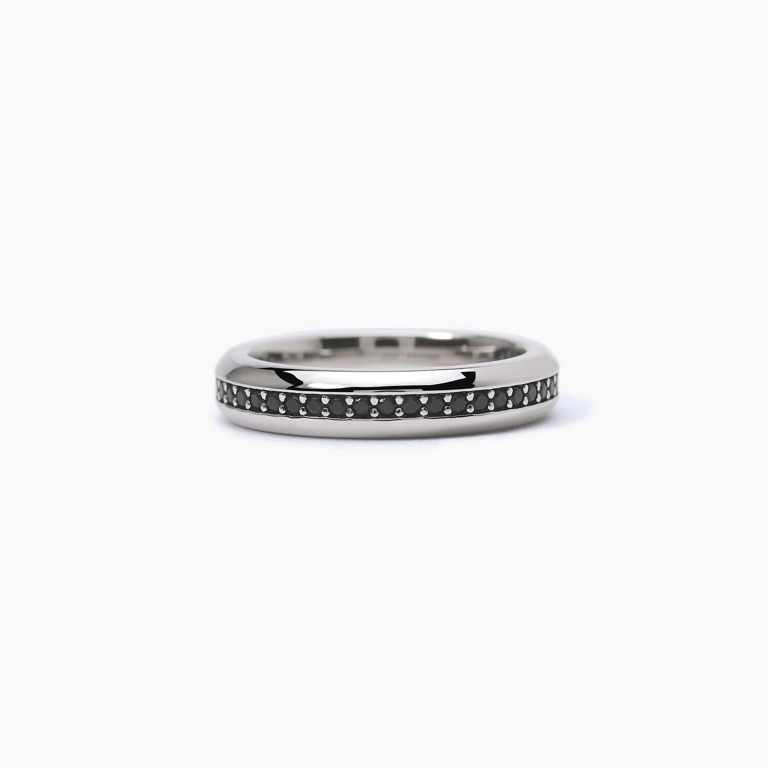 Anello pavè nero MONTECARLO