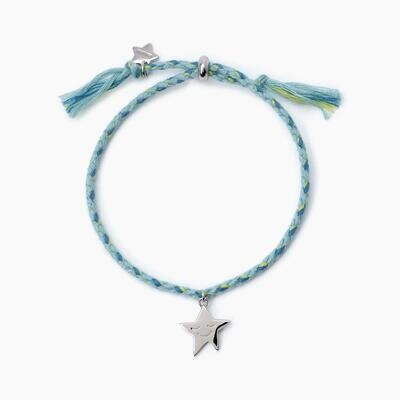 Bracciale cordino con stella 1, 2, 3 STELLA